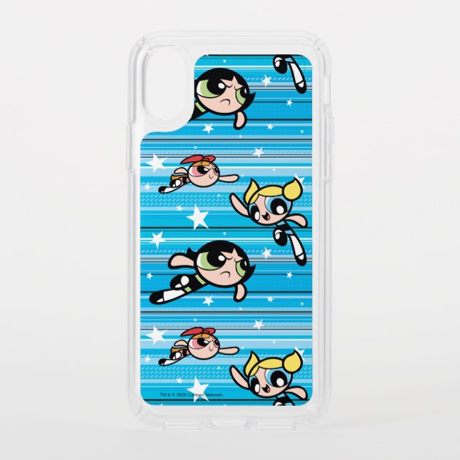 Powerpuff Girls Star Pattern Speck iPhone XS Case (Front)