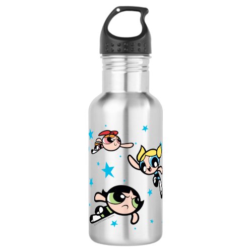 Powerpuff Girls Star Pattern Stainless Steel Water Bottle