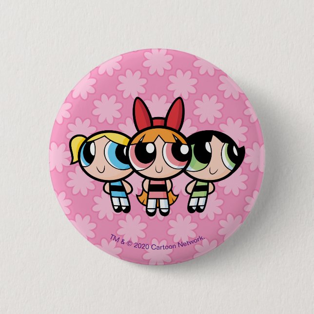 Powerpuff Girls: Sugar, Spice and Everything Nice Button (Front)
