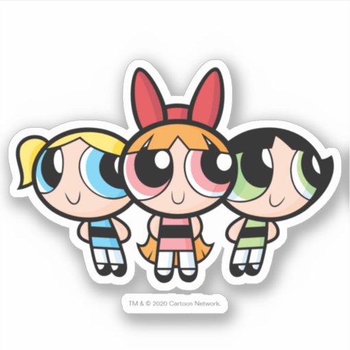 Powerpuff Girls Sugar Spice And Everything Nice Sticker Zazzle