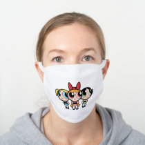 Powerpuff Girls: Sugar, Spice and Everything Nice White Cotton Face Mask