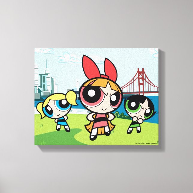 Powerpuff Girls Super Fierce Canvas Print (Front)