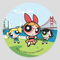 Powerpuff Girls Super Fierce Classic Round Sticker