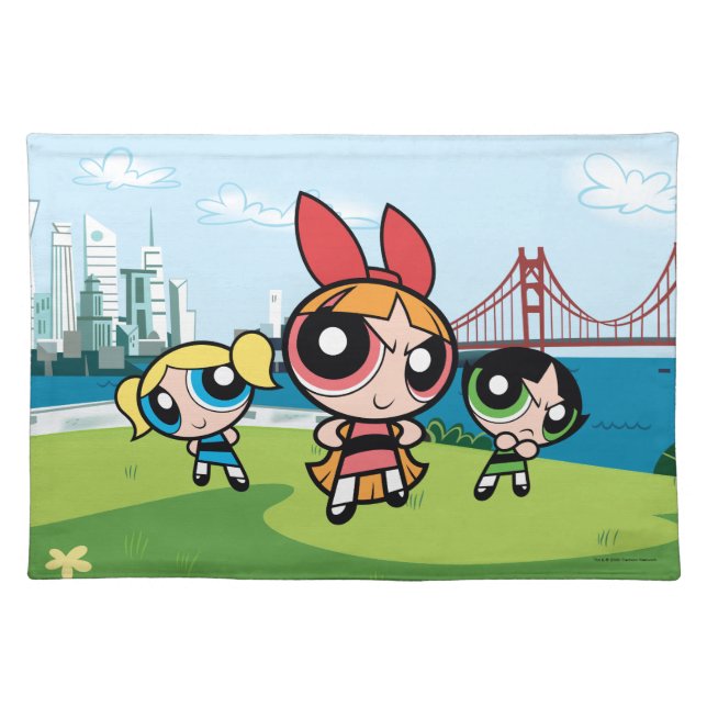 Powerpuff Girls Super Fierce Cloth Placemat (Front)