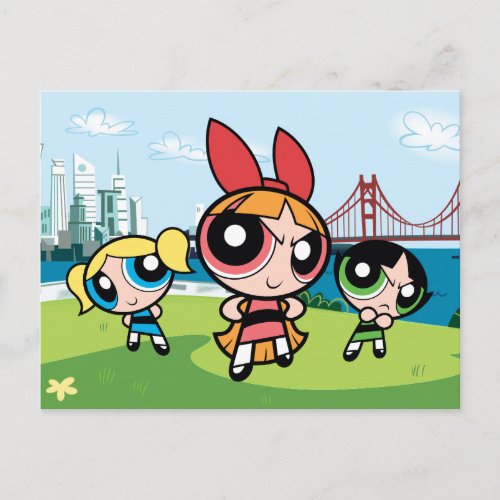 Powerpuff Girls Super Fierce Invitation Postcard