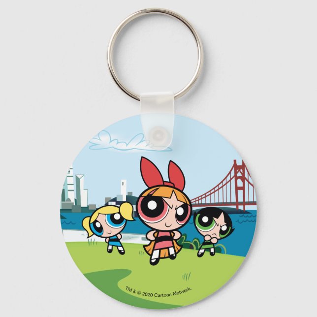 Powerpuff Girls Super Fierce Keychain (Front)