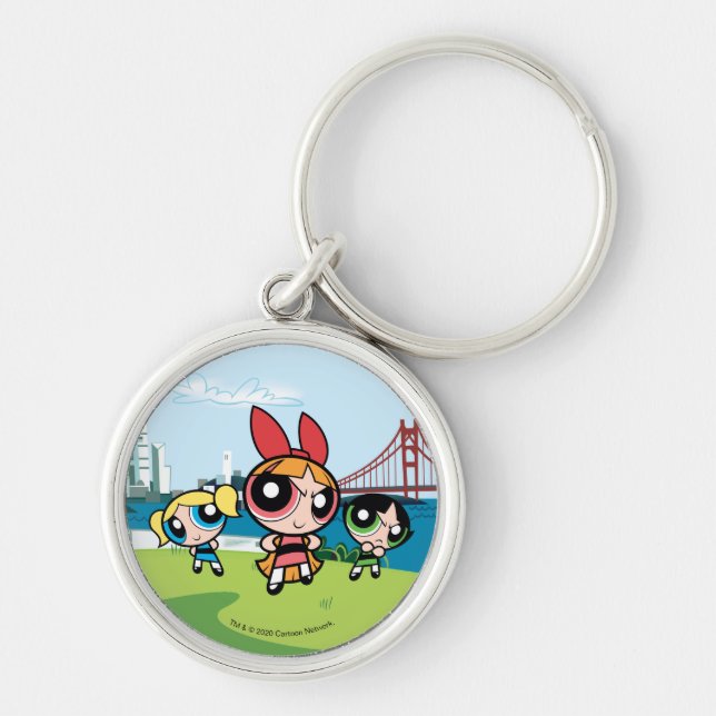 Powerpuff Girls Super Fierce Keychain (Front)
