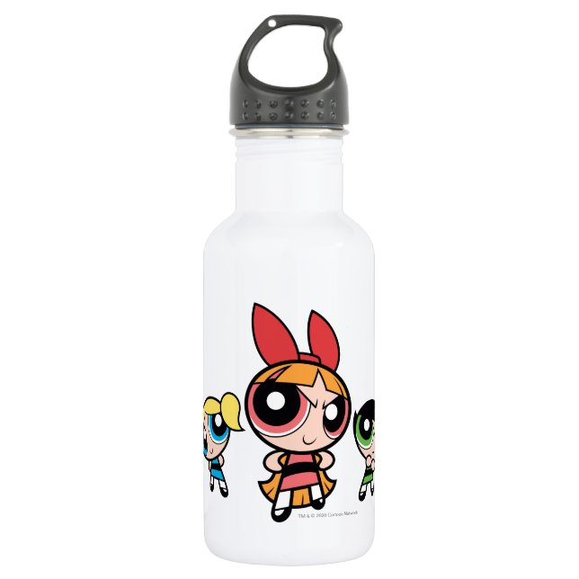 Powerpuff Girls Super Fierce Stainless Steel Water Bottle (Front)