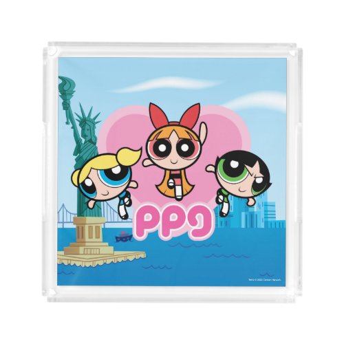 Powerpuff Girls Team Awesome Acrylic Tray