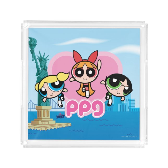 Powerpuff Girls Team Awesome Acrylic Tray (Front)