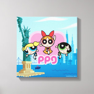 Powerpuff Girls Team Awesome Canvas Print