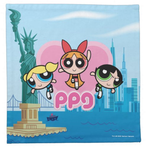 Powerpuff Girls Team Awesome Cloth Napkin