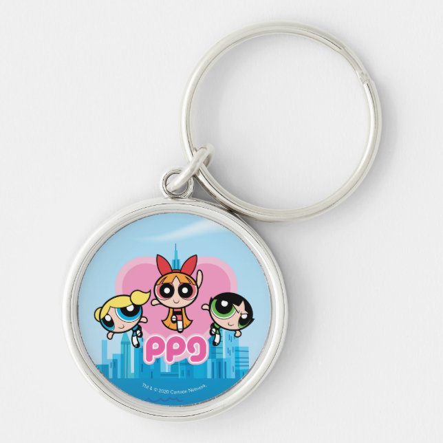 Powerpuff Girls Team Awesome Keychain (Front)