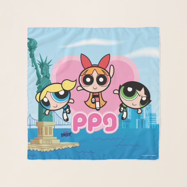Powerpuff Girls Team Awesome Scarf (Front)