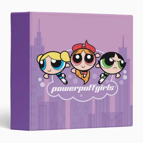 Powerpuff Girls Team Logo 3 Ring Binder