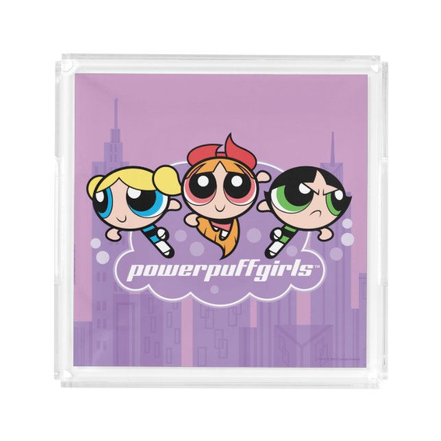 Powerpuff Girls Team Logo Acrylic Tray (Front)