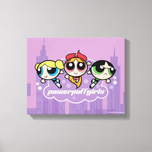 Powerpuff Girls Team Logo Canvas Print