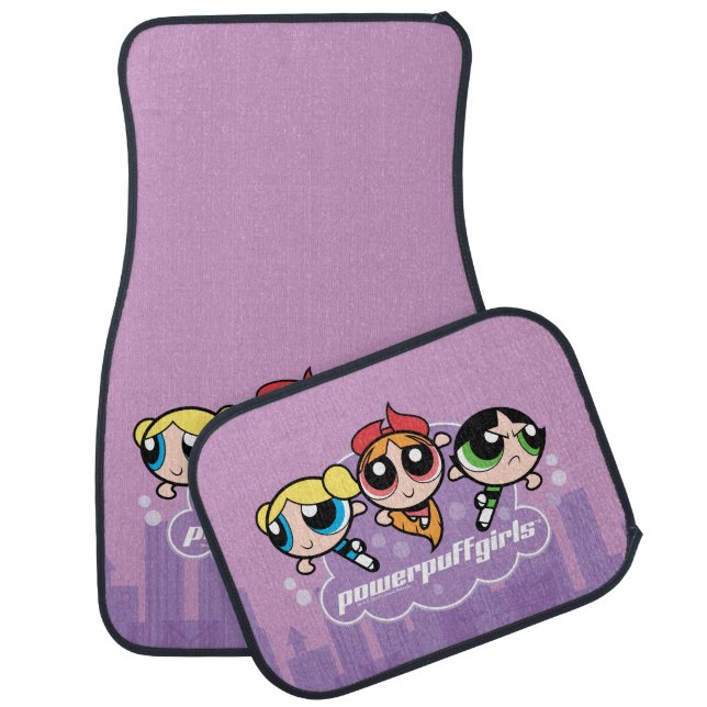 Powerpuff Girls Team Logo Car Floor Mat (Set)