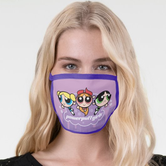Powerpuff Girls Team Logo Face Mask (Worn Her)
