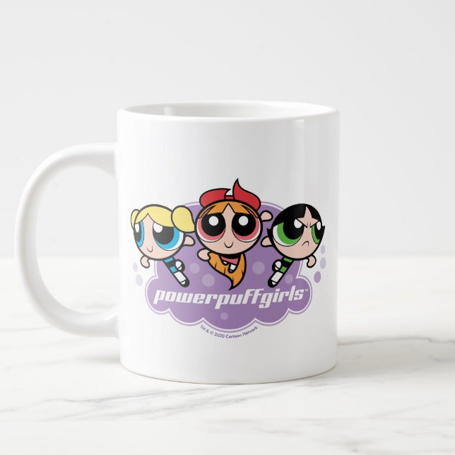 Powerpuff Girls Team Logo Giant Coffee Mug (Left)