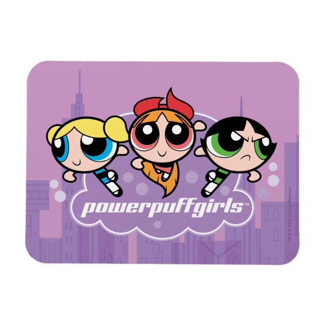 Powerpuff Girls Team Logo Magnet (Horizontal)