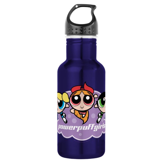 Powerpuff Girls Team Logo Stainless Steel Water Bottle (Front)