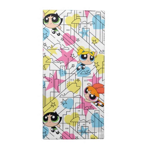 Powerpuff Girls Townsville Pattern Cloth Napkin