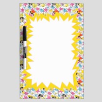 Powerpuff Girls Townsville Pattern Dry Erase Board