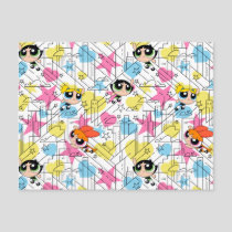 Powerpuff Girls Townsville Pattern Invitation Postcard