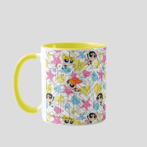 Powerpuff Girls Townsville Pattern Mug