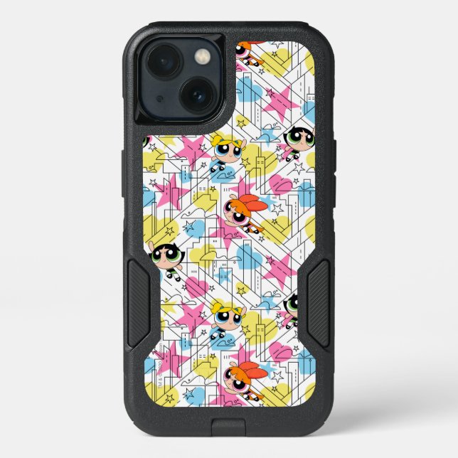 Powerpuff Girls Townsville Pattern Otterbox iPhone Case (Back)