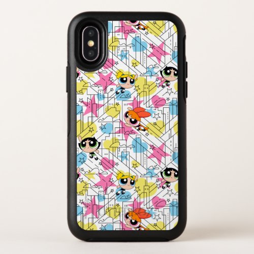 Powerpuff Girls Townsville Pattern OtterBox Symmetry iPhone XS Case
