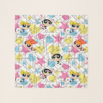 Powerpuff Girls Townsville Pattern Scarf