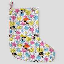 Powerpuff Girls Townsville Pattern Small Christmas Stocking