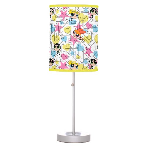 Powerpuff Girls Townsville Pattern Table Lamp