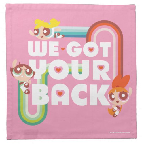 Powerpuff Girls We Got Your Back Cloth Napkin