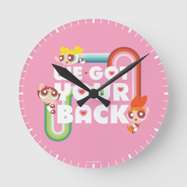 Powerpuff Girls: We Got Your Back Round Clock (Front)