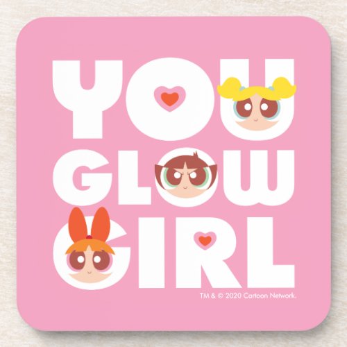 Powerpuff Girls You Glow Girl Beverage Coaster