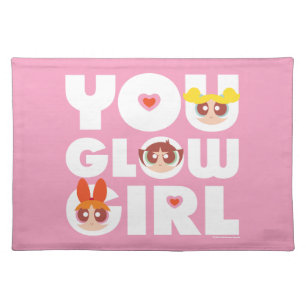 Powerpuff Girls: You Glow Girl Cloth Placemat