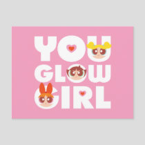 Powerpuff Girls: You Glow Girl Invitation Postcard