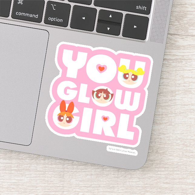 Powerpuff Girls: You Glow Girl Sticker (Detail)