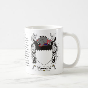 Powers Family Coat of Arms Mug