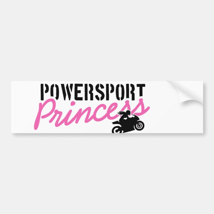 Powersport Princess bumper sticker