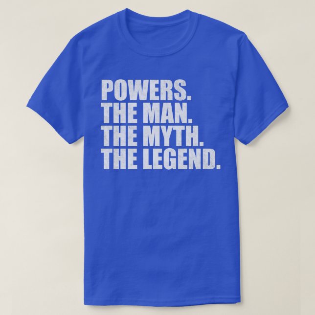 PowersPowers Family name Powers last Name Powers S T-Shirt (Design Front)