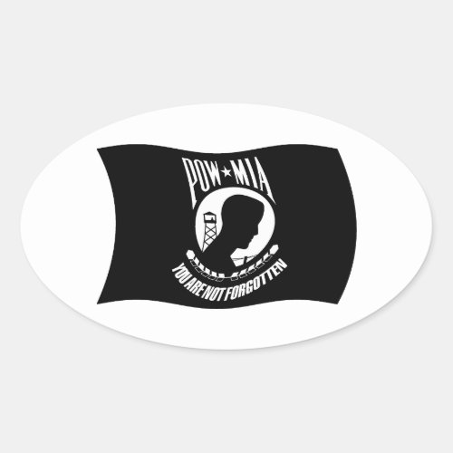 POWs  MIAs Flag Sticker