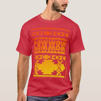 Powwow Native American Pattern Design  T-Shirt
