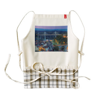 Poya and Zaehringen bridge, Fribourg, Switzerland Zazzle HEART Apron