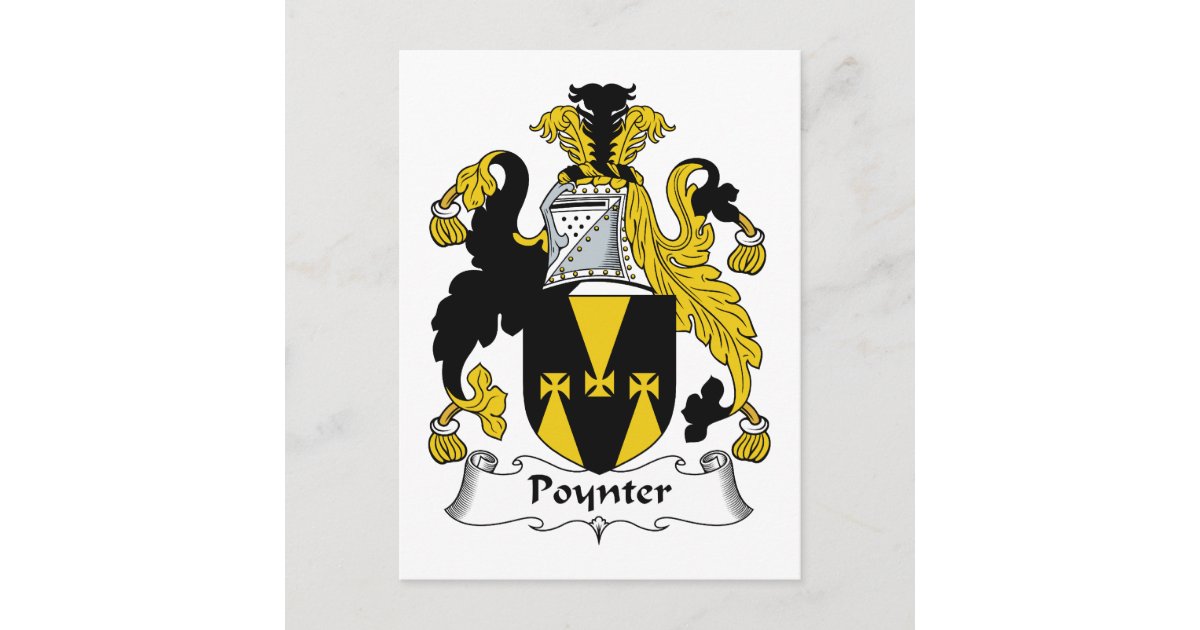 Poynter Family Crest Postcard | Zazzle