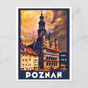 Poznan city centre postcard