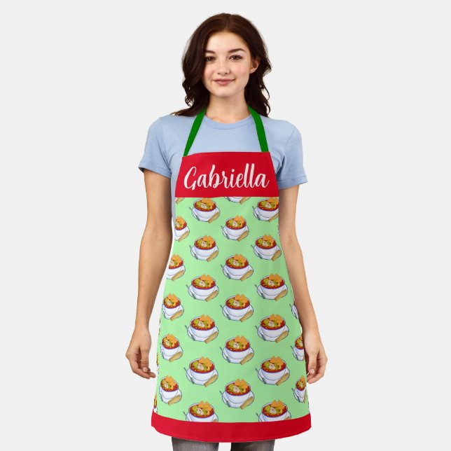 Pozole Rojo De Pollo Apron (Worn)